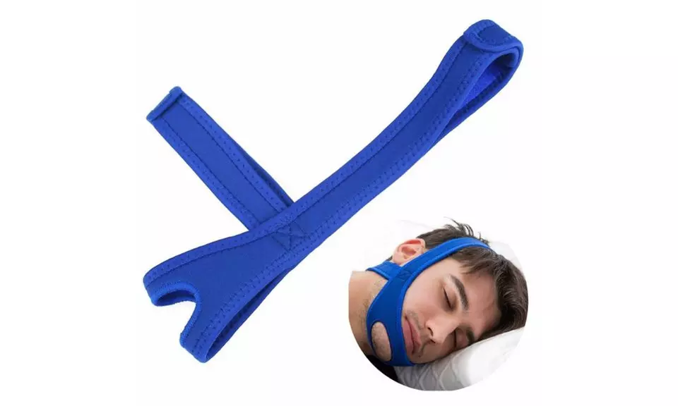 Snore Stop Belt Anti Snoring Cpap Chin Strap Sleep Apnea Jaw Solution - Primary Image