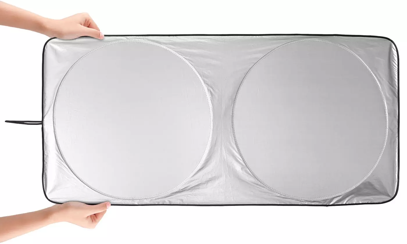 iMounTEK Foldable Car Windshield Visor Sunshade UV Rays Sun Visor Protector
