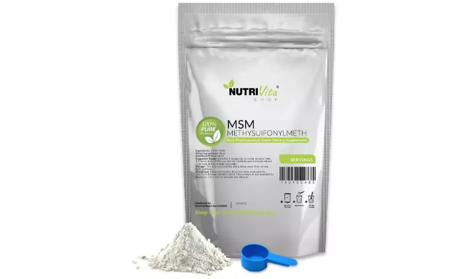 Pure MSM Powder for Joint Pain & Arthritis Relief, 250g - Primary Image