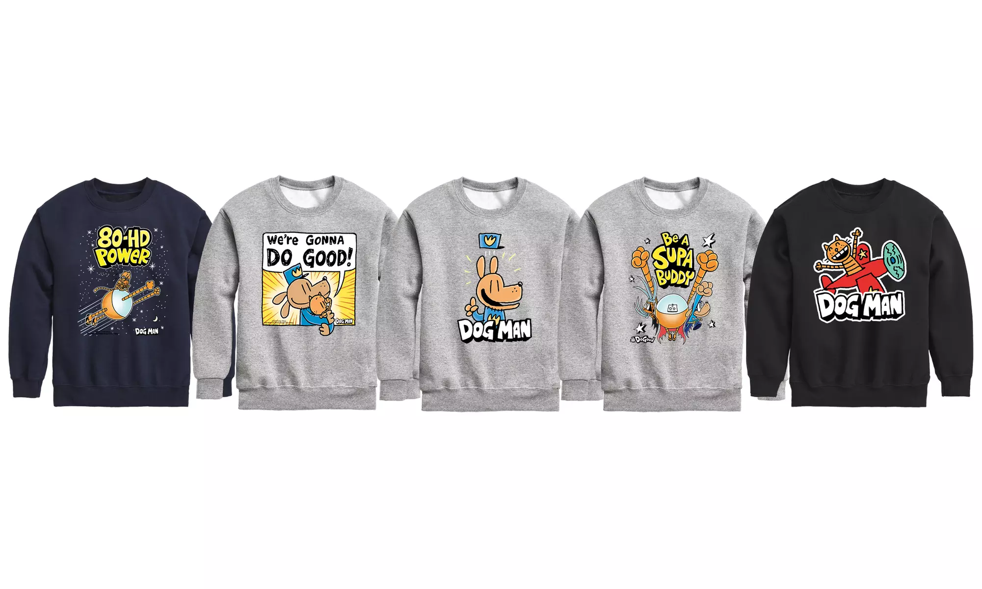 Dog Man Toddler And Youth Graphic Fleece Sweatshirts - Primary Image