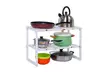 Classic Korean-style Stainless Steel Multi-functional Kitchen Sink Rack White - Second Medium
