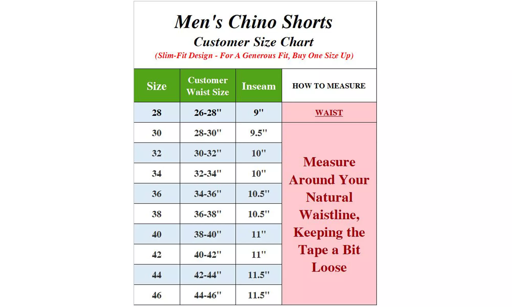 Men's Cotton Stretch Slim Fit Chino Shorts (Sizes, 28-44)