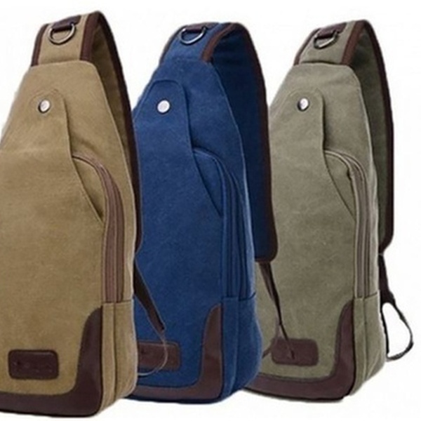 canvas shoulder sling bag