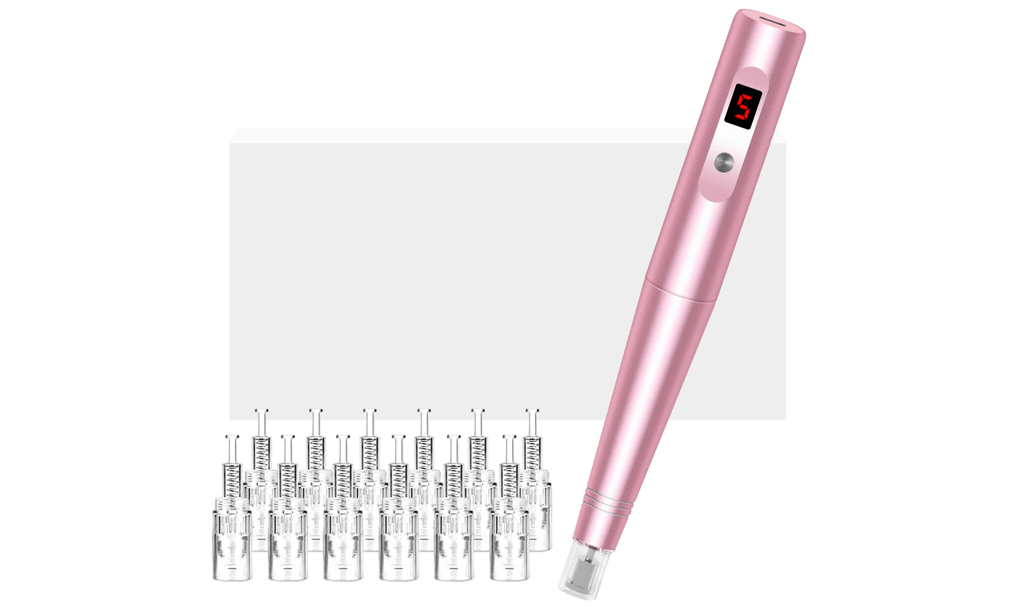 Microneedling Pen Electric Derma Pen with 7 Replacement Cartridges for Home Use - Primary Image