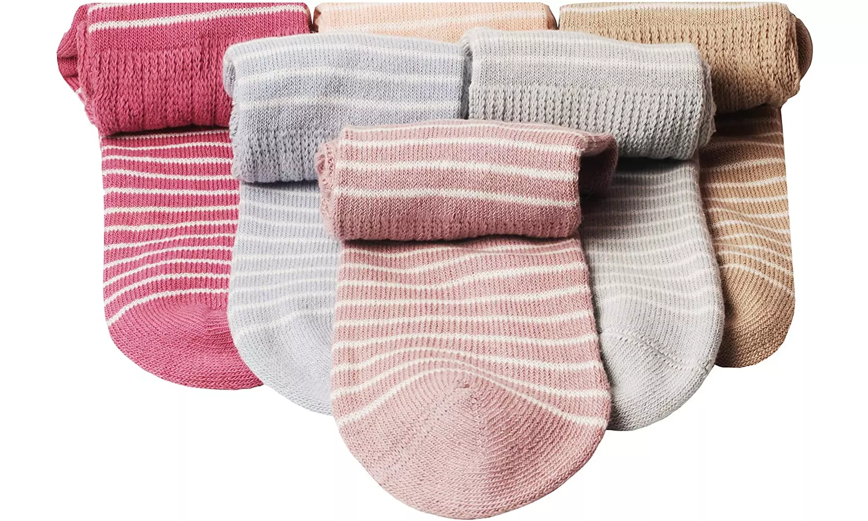 6 Pairs of Womens Slouch Socks, Scrunchie Boot Sock Colorful