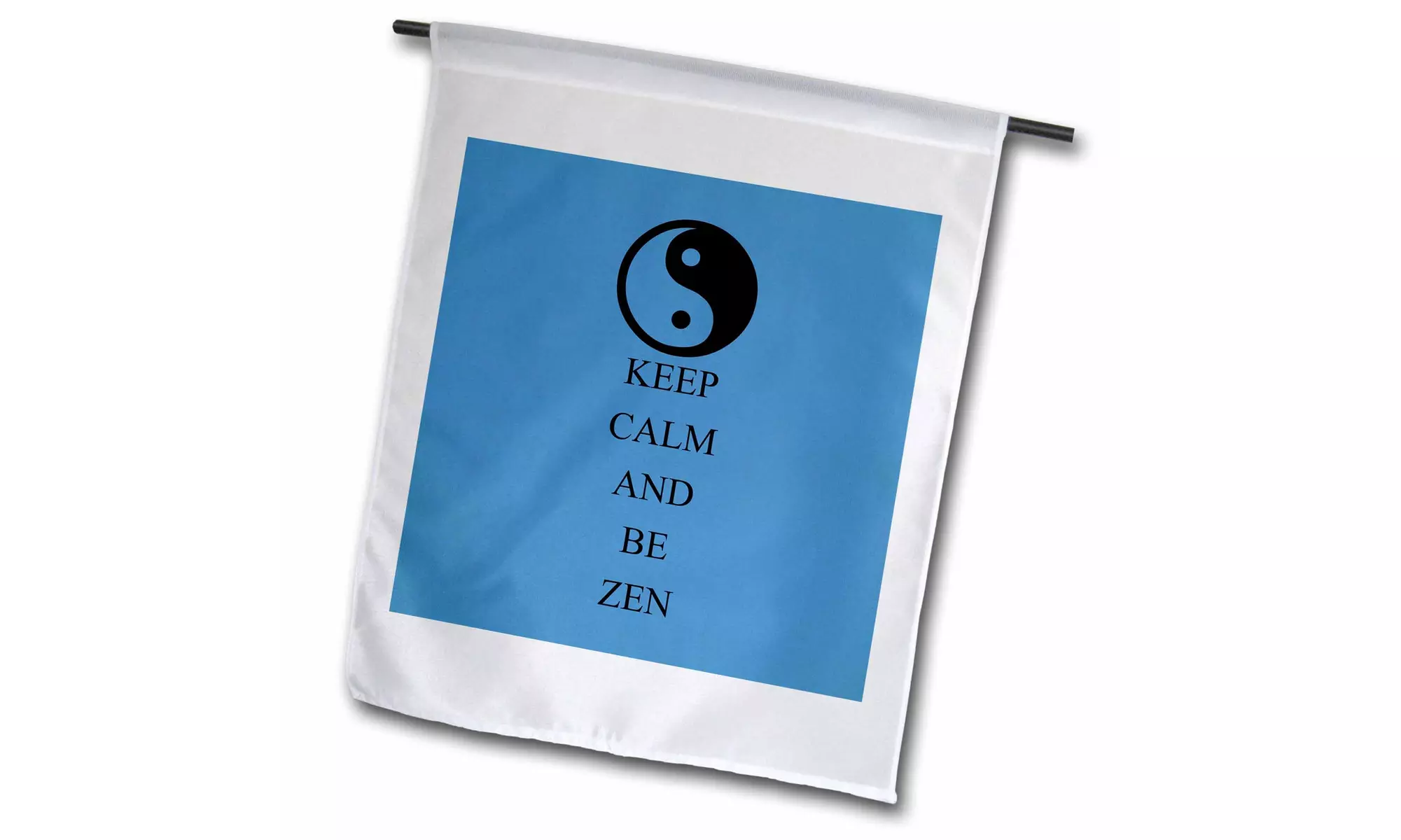 Garden Flag Keep Calm and Be Zen inspirational Yin Yang - 12 by 18-inches  - Primary Image
