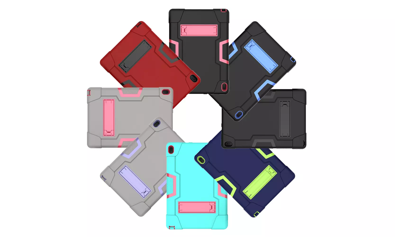 Hybrid Shockproof Rugged Hard Armor Tablet Case For Lenovo Tab E10 (TB-X104F) - Primary Image