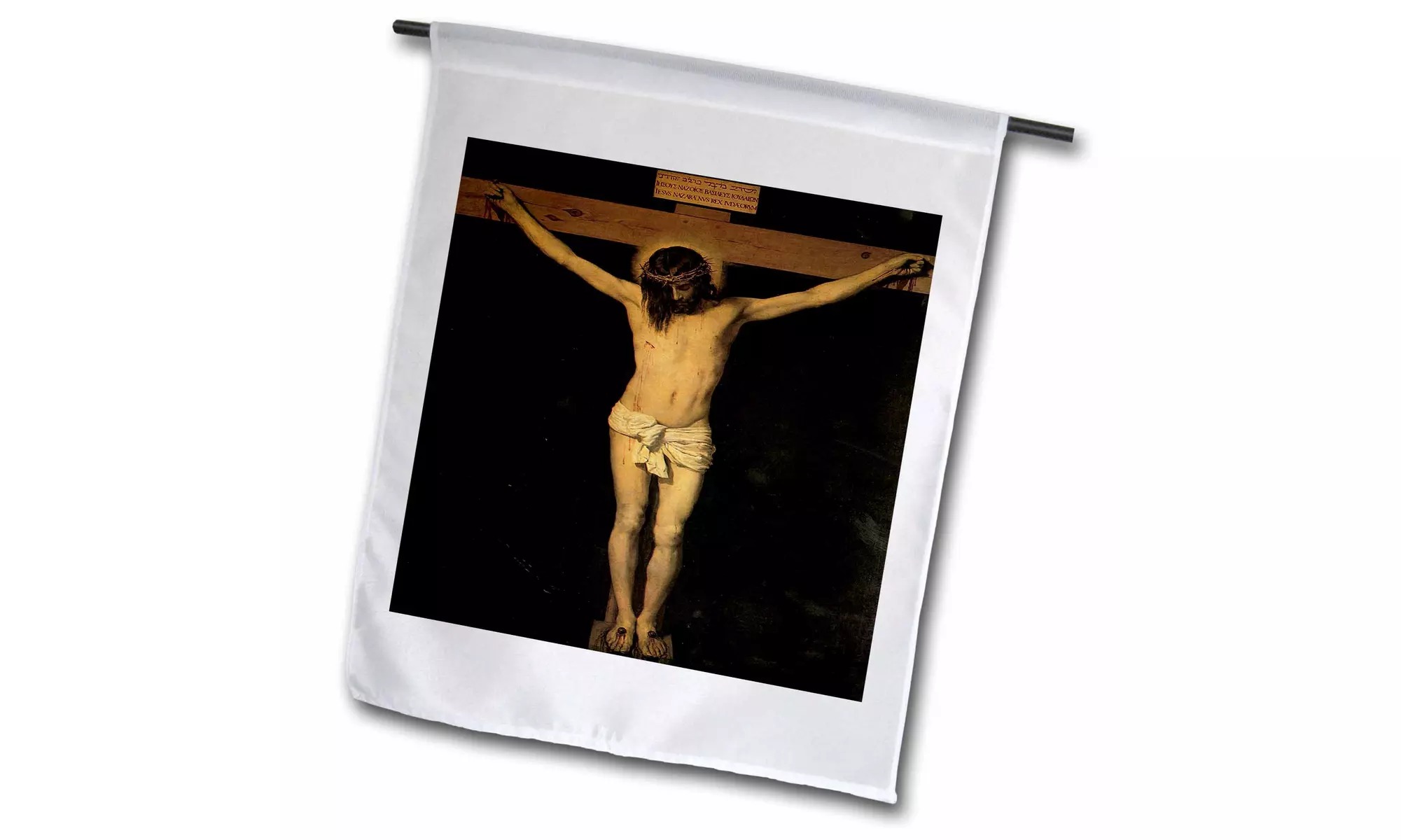  Garden Flag Christ on the Cross by Diego Velazquez - 12 by 18-inches  - Primary Image