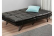 Mainstays Memory Foam Futon, Black Leather - Second Medium