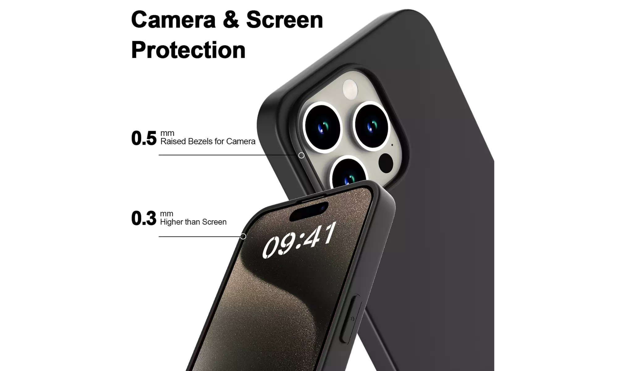 For iPhone 15 Pro Max/15 Case Shockproof Ultra Slim Soft Protective Cover