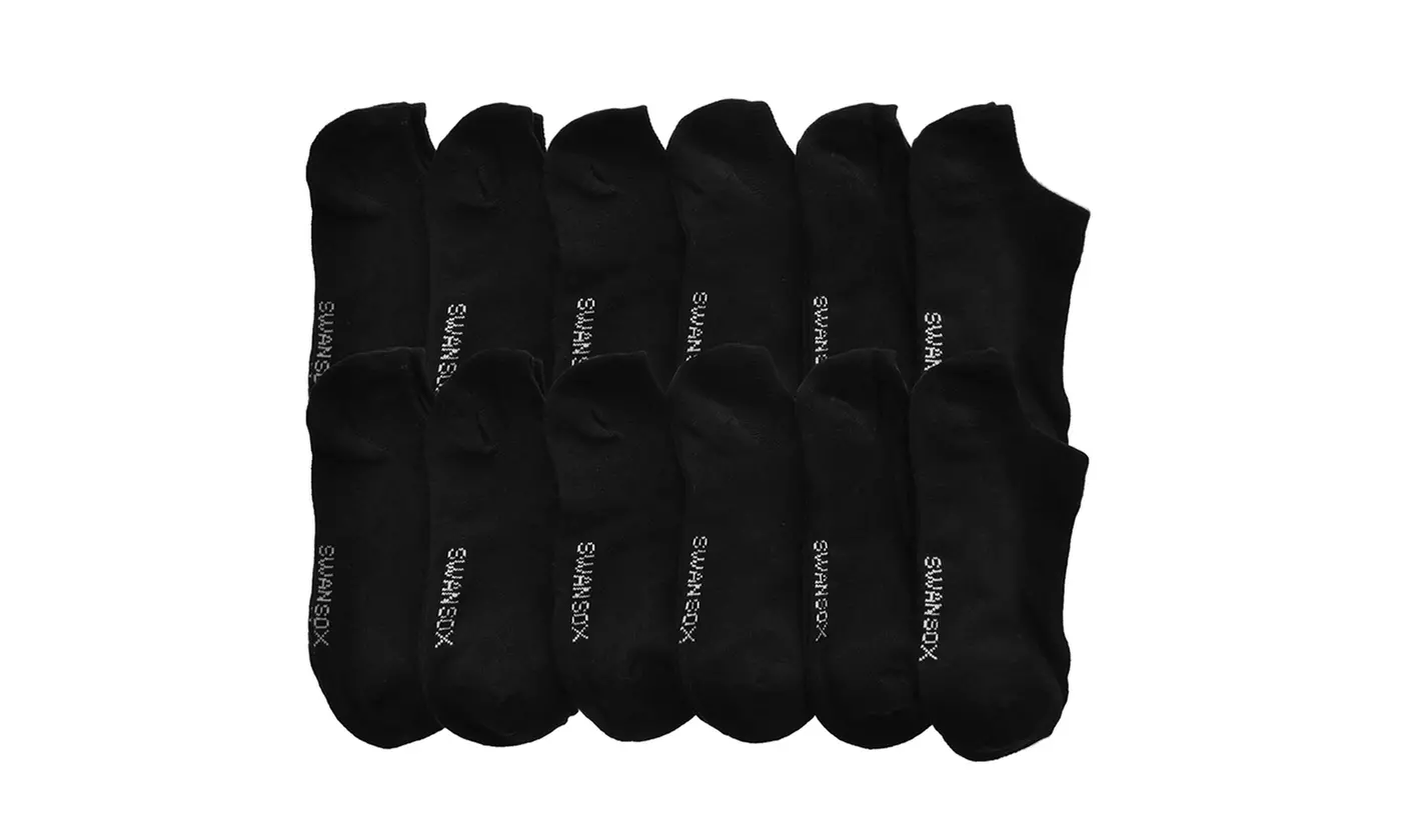 Angelina Unisex No-Show Sport Sock (12-Pairs)