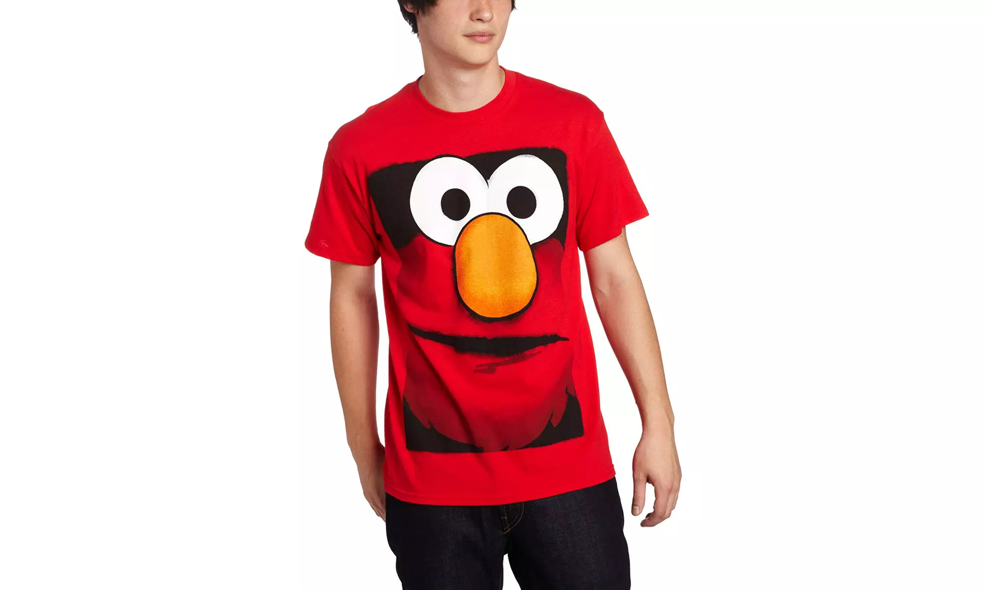 Mad Engine Men's Sesame Street Elmo Big Box Face T-Shirt - Primary Image