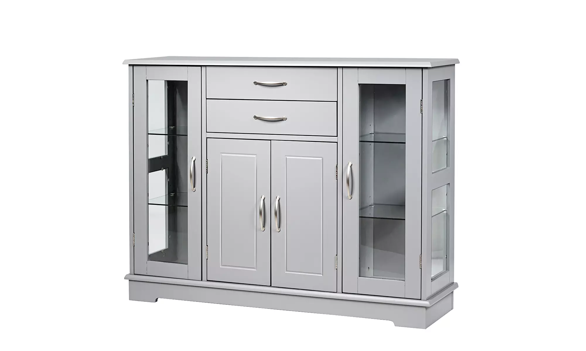 Costway Sideboard Buffet Server Storage Cabinet W/ 2 Drawers 3 Cabinets Cupboard - Primary Image