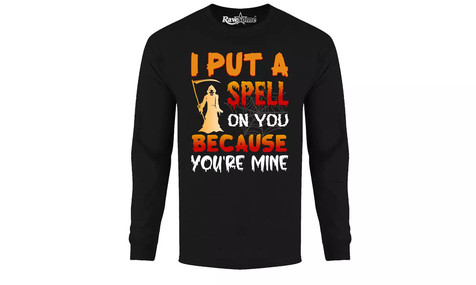 Men Creepy Scary Halloween Long Sleeve Shirt (S-2XL)