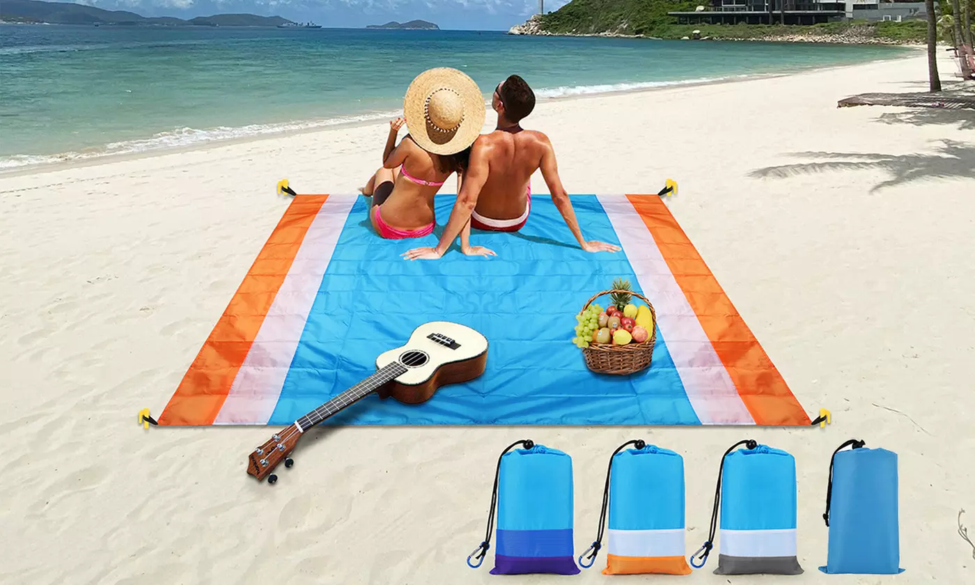 Foldable Sand Free Beach Mat Outdoor Picnic Blanket Sandless Mattress