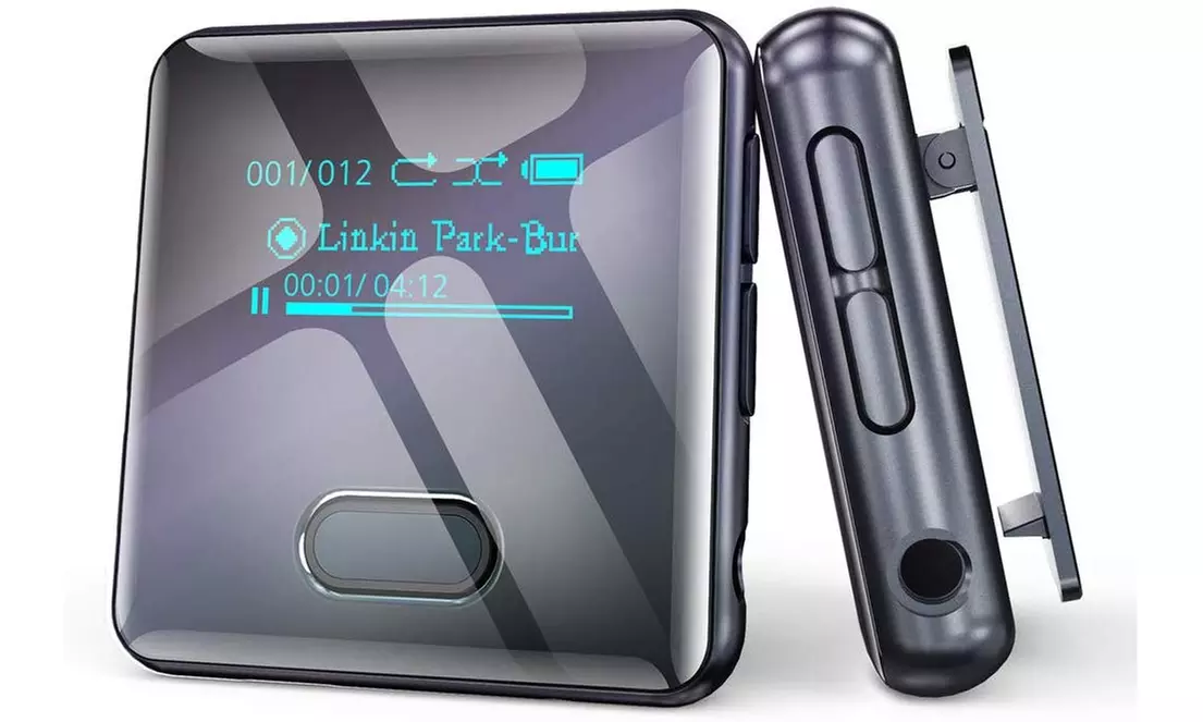 wiwoo 16GB Bluetooth MP3 Player with Clip for Running, Sports Watch MP3 Player - Primary Image
