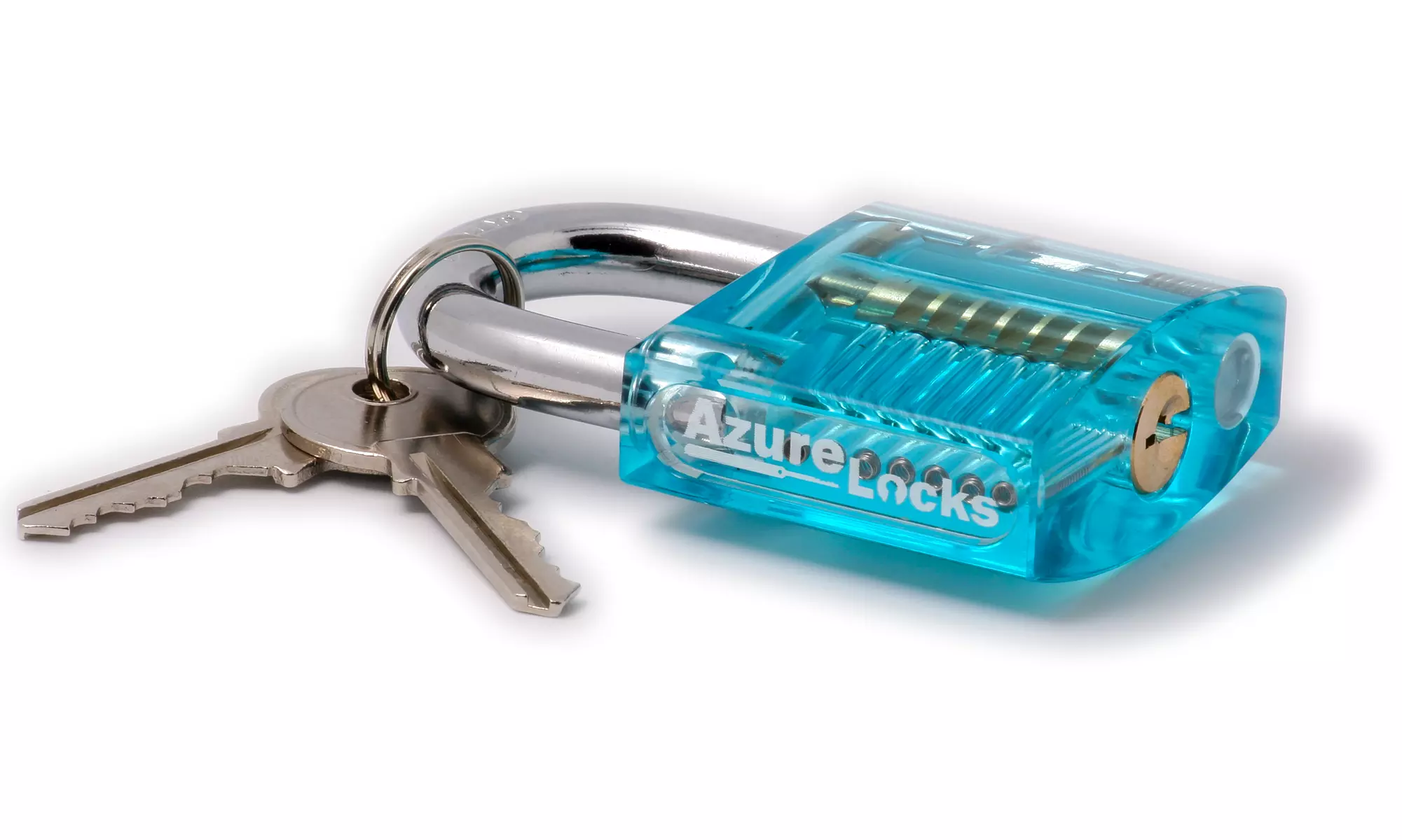 Lock Pick Set Complete 19 Piece - With Transparent Padlock - Second Medium