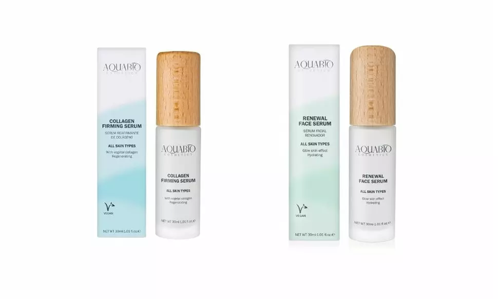 Aquabio Cosmetics Collagen Firming or Renewal Face Serum 1.01fl.oz