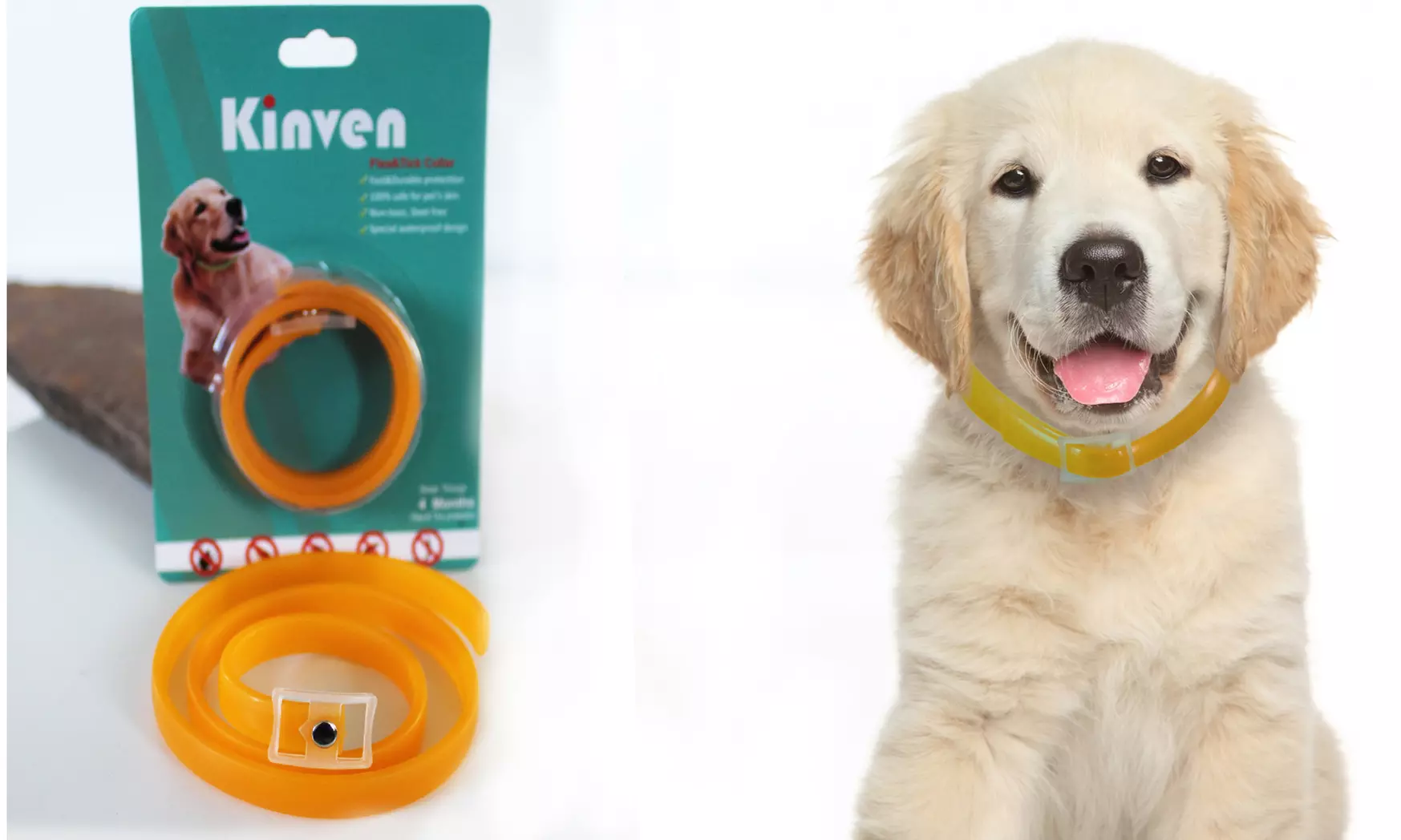 Kinven Flea and Tick Collar For Dogs and Cats (1- or 2-Pack)