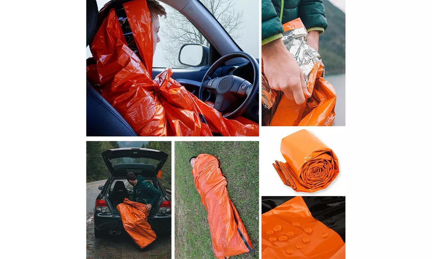 PE Emergency Sleeping Bag Thermal Waterproof Outdoor Survival Camping Bag