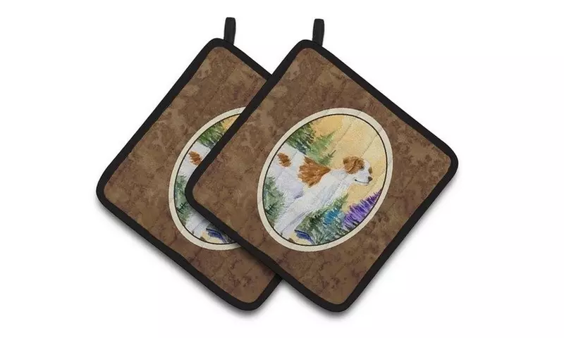 Carolines Treasures SS8146PTHD Setter Pair of Pot Holders 7.5 x 3 x 7.5 in. - Primary Image