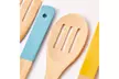 5 Piece Bamboo Kitchen Utensil set with Silicone handles - Image 5