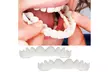 Wuuynn 2Pcs Comfort Fit Flex Cosmetic Teeth Denture Teeth Top Cosmetic Veneer - Second Medium