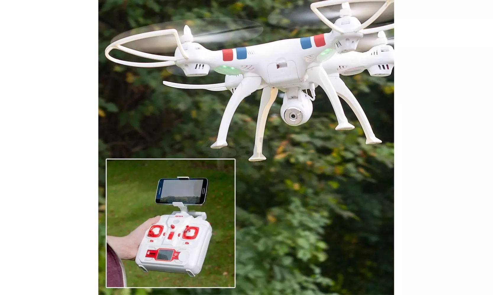 Aviator Explorer 2.4GHZ - 6-Axis - Gyro Drone Aircraft, White - Second Medium