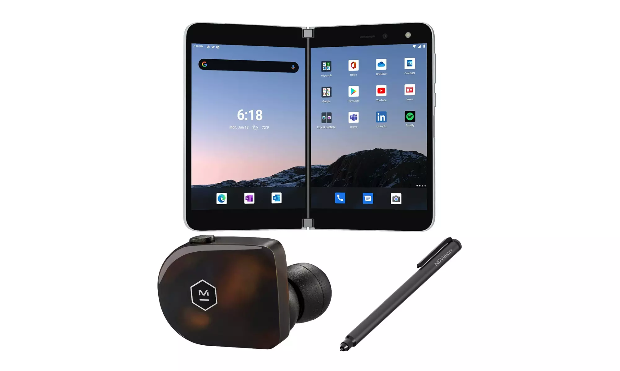 Microsoft Surface Duo Tablet LTE Unlocked 6GB RAM 128GB Storage Bundle - Primary Image