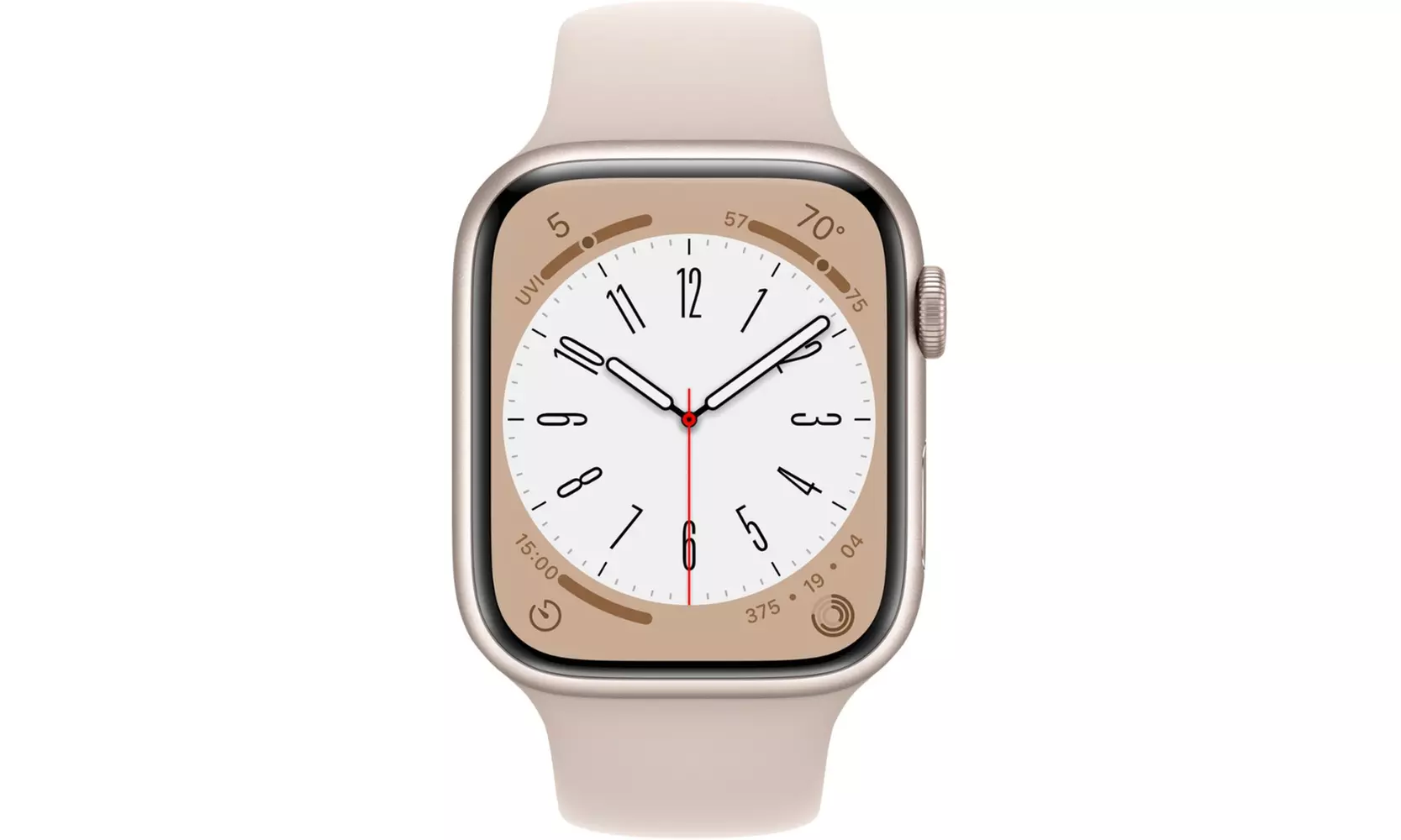 Apple Watch Series 8 45mm (GPS) w/ Medium/Large Sport Band - A Grade Refurbished