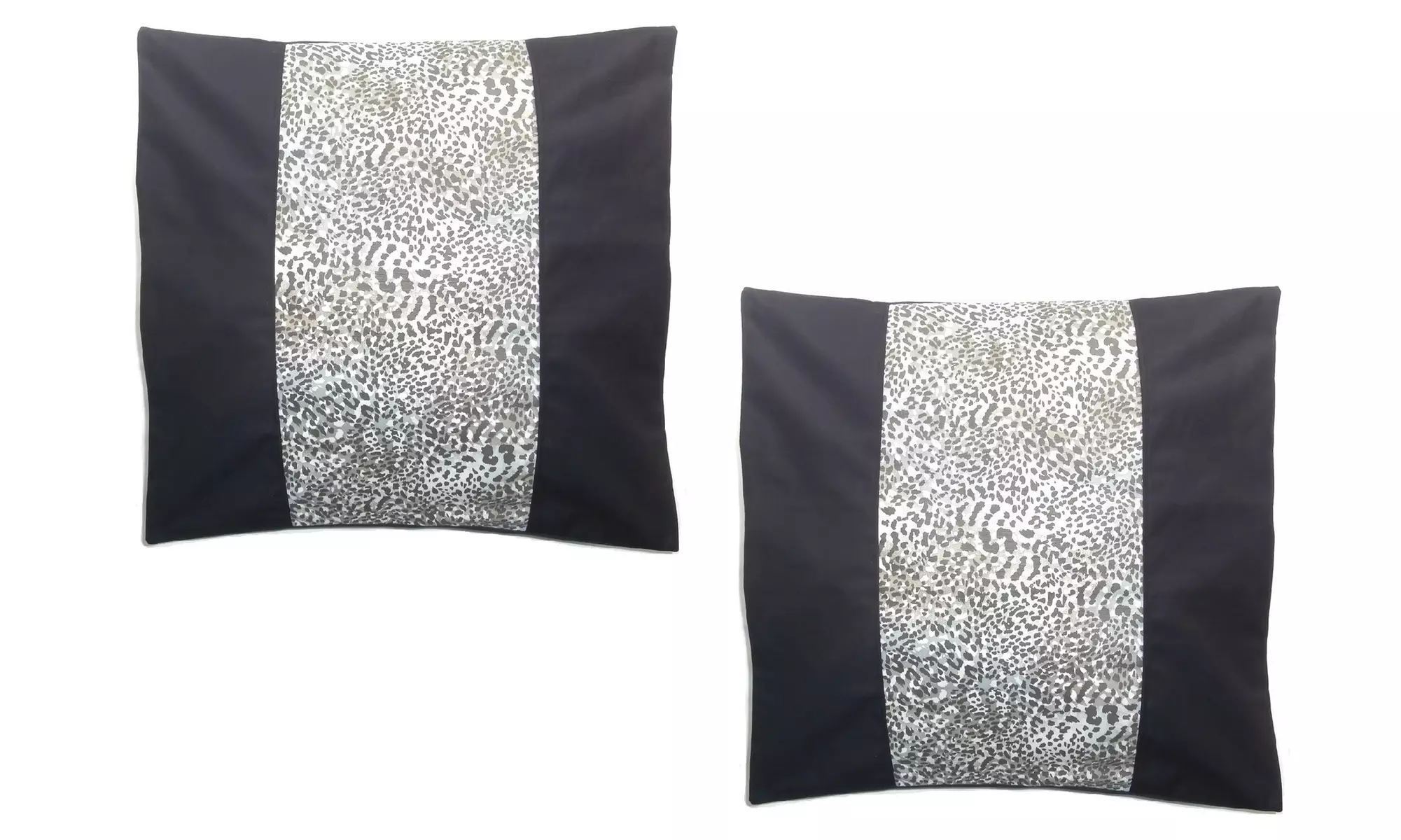 2 Pack Animal Decorative Print (18"x18") Two-Tone  Throw Pillow Cushion Cases - Primary Image