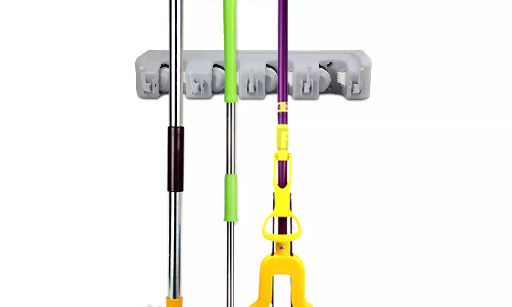 Wall Mounted Non Slide Broom Mop Holder Home Kitchen Storage Bathroom Hanger