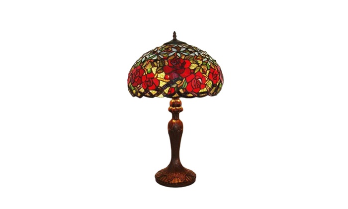 red tiffany table lamps