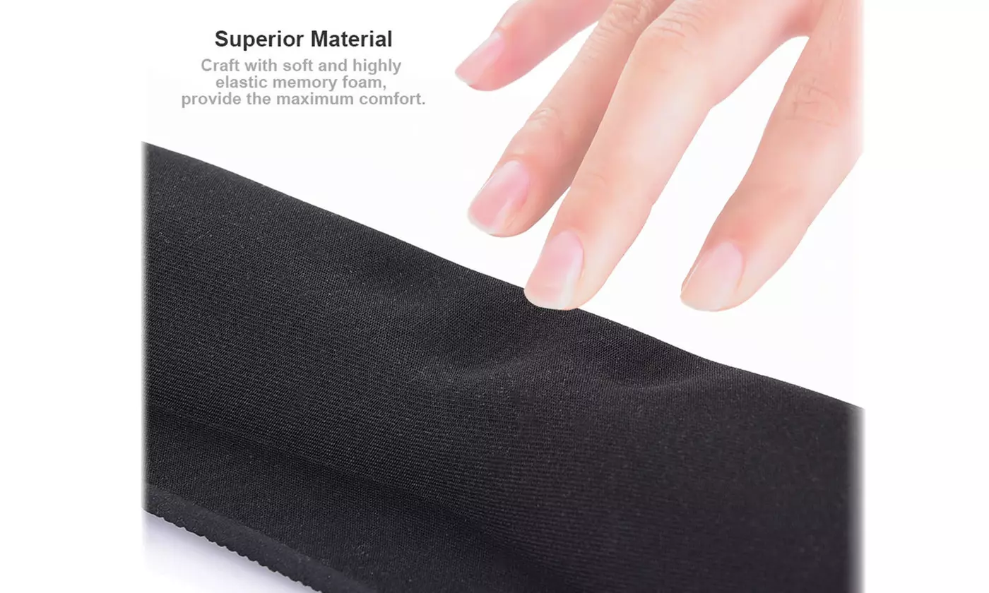 Memory Foam Keyboard Set Mouse Pad Wrist Rest Support Soft Anti-Skid - Second Medium
