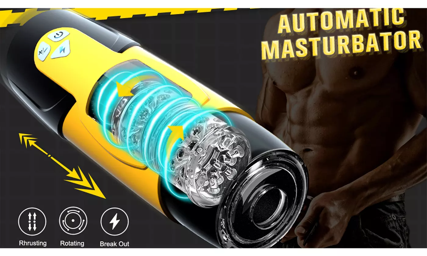 Electric Pocket Stroker with 7 Rotating Modes Stimulation Masturbator 