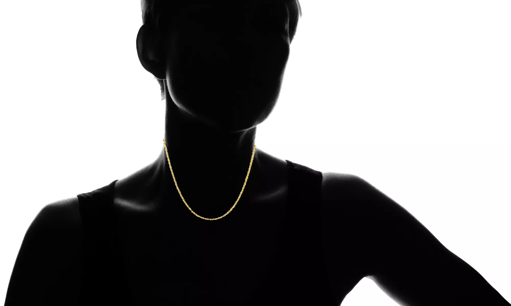 18K Gold Over Sterling Silver Diamond Cut Roc Chain Necklace By Paolo Fortelini