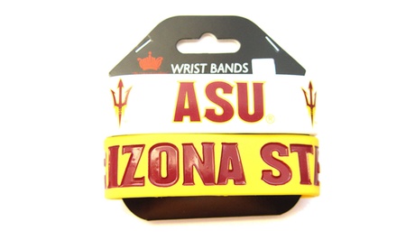 UPC 771395000059 product image for NCAA Rubber Wrist Bands in Yellow | upcitemdb.com