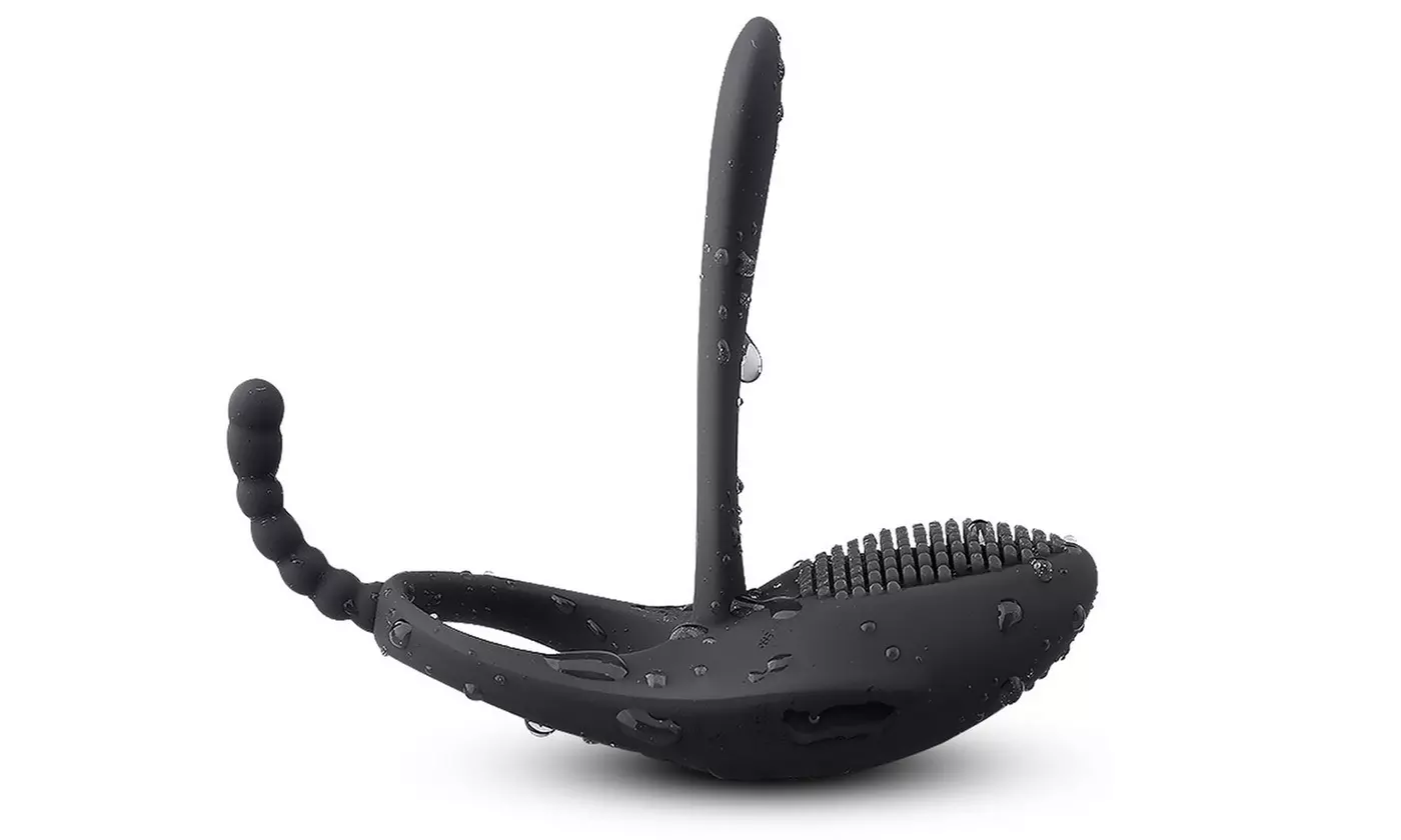 Penis Vibration Ring Massage Delay Stimulator Anal Beads - Second Medium