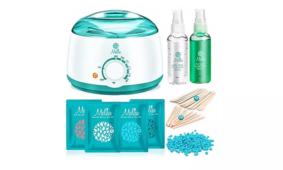 Melisa Hair Removal Kit Hot Wax Warmer Waxing Kit Wax Melts  - Primary Image