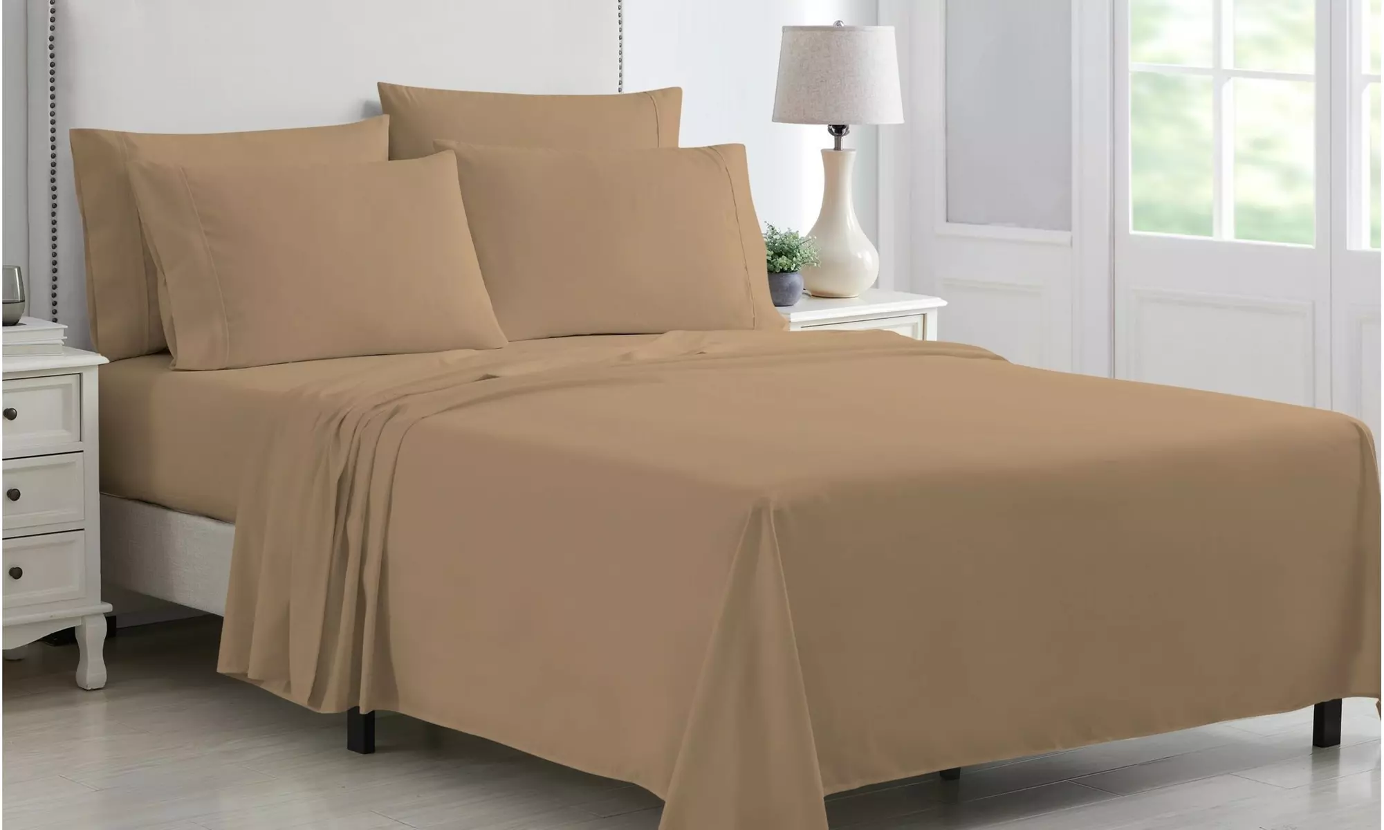 Kathy Ireland 6 Piece Brushed Microfiber Sheet Set