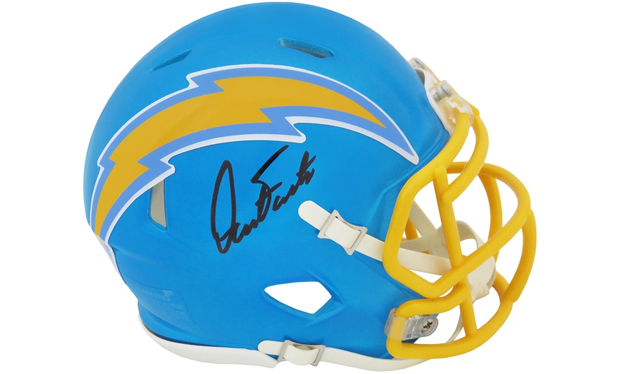 dan fouts autographed helmet