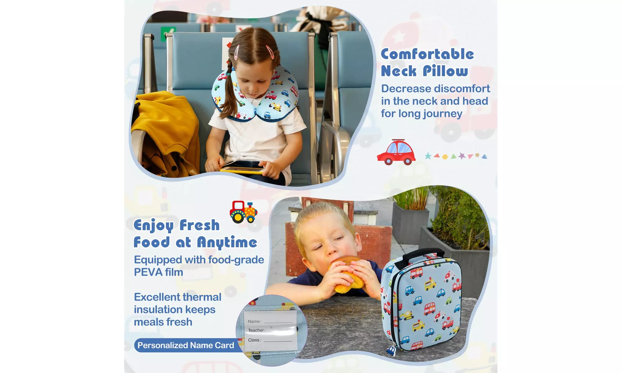 Costway Five-Piece Costway Kids Luggage Set 