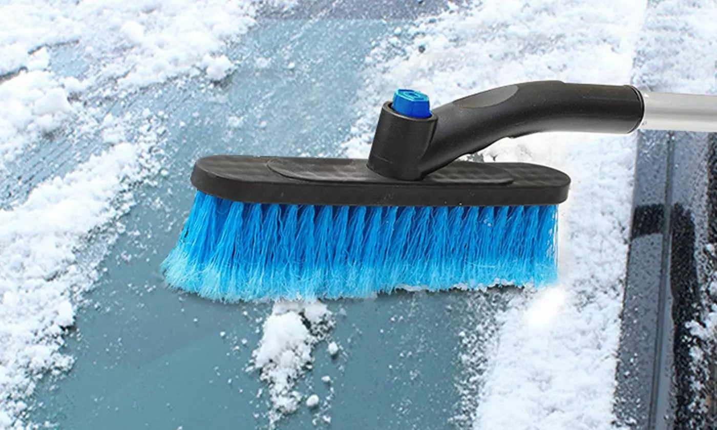 iMounTEK Extendable Snow Brush and Ice Scraper with Pivoting Head