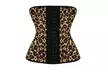 Women Latex Rubber Waist Trainer Cincher Underbust Corset Body Shaper Shapewear - Second Medium