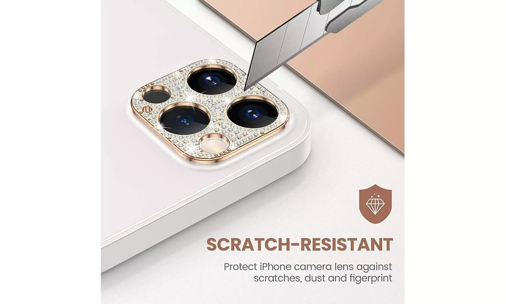 Camera Screen Protector Bling Glitter Diamond For iPhone 13 12 11 Pro Max