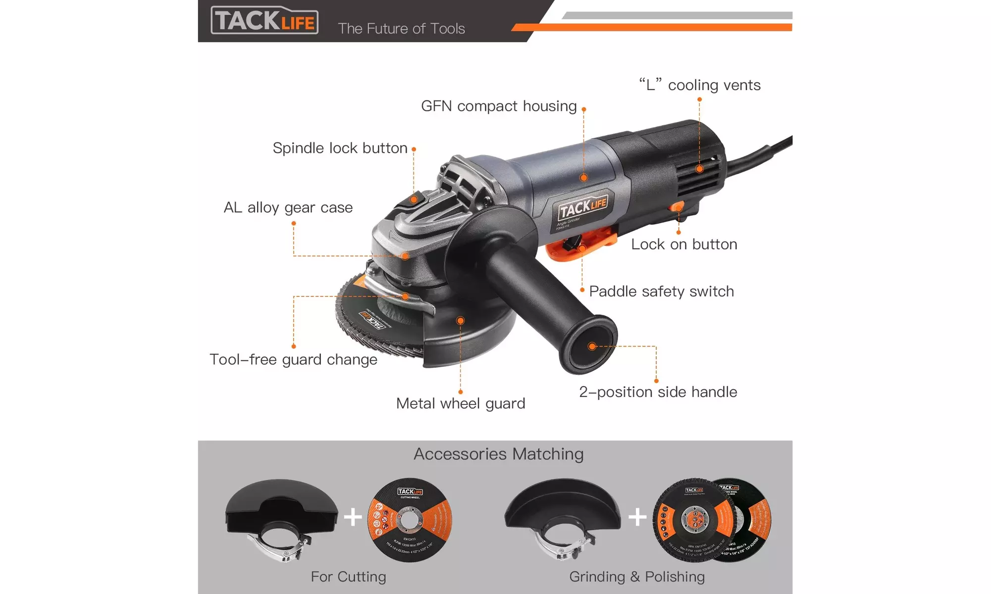 Tacklife Grinder Tool Kit - Second Medium