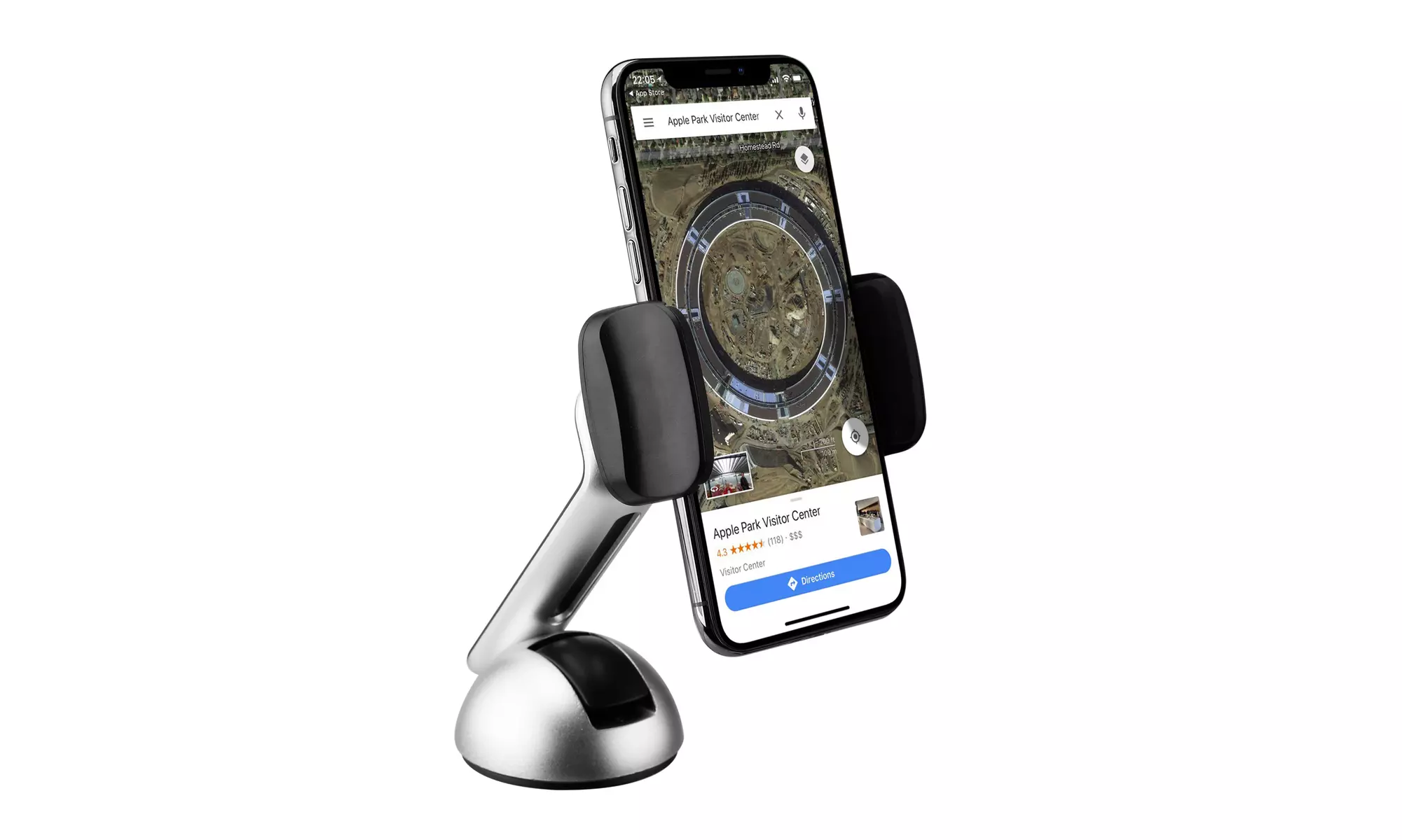 Long Clamp Car Mount Phone Holder for Dashboard and Windshield