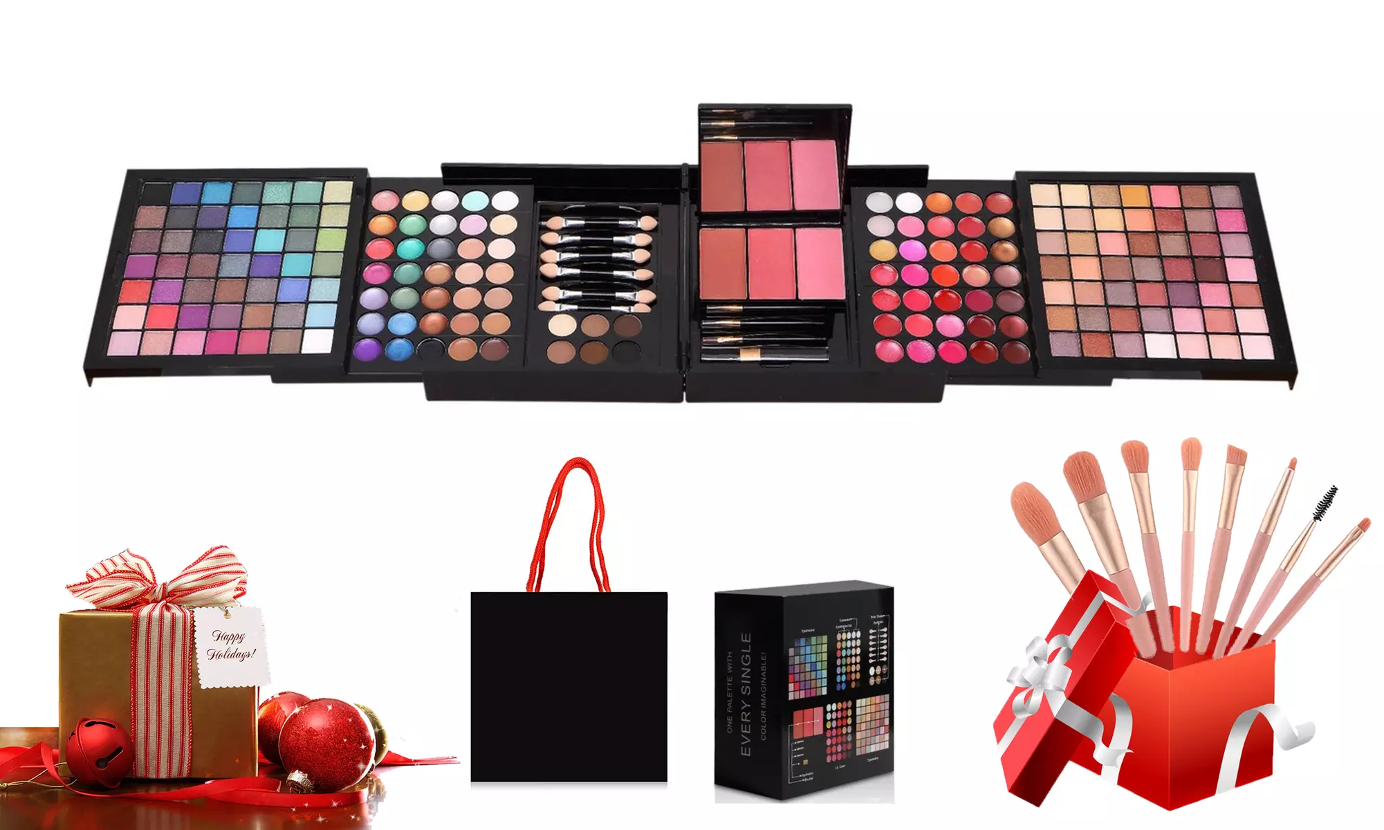 Xmas Gifts for Women 177 Color Makeup Kit with Makeup Brushes Eyeshadow Palette - Primary Image