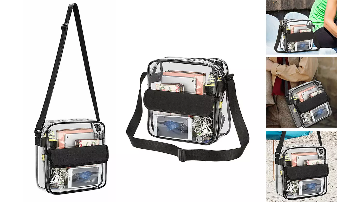 Transparent Crossbody Bag Shoulder Bag Clear See Through - Primary Image