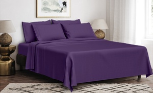 6PC Lux Decor Hypoallergenic Deep Pocket Bed Sheet Set (14 Colors!)